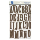 Adorn It Alphabet Foam Sticker Sheet - Uppercase - Chocolate*