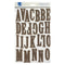 Adorn It Alphabet Foam Sticker Sheet - Uppercase - Chocolate*
