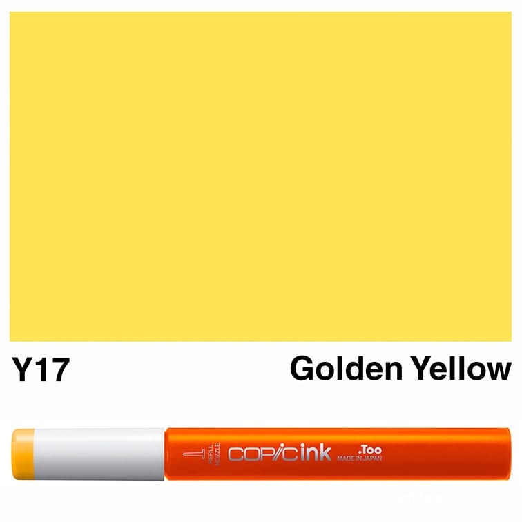 Copic Ink Y17 - Golden Yellow 12ml*