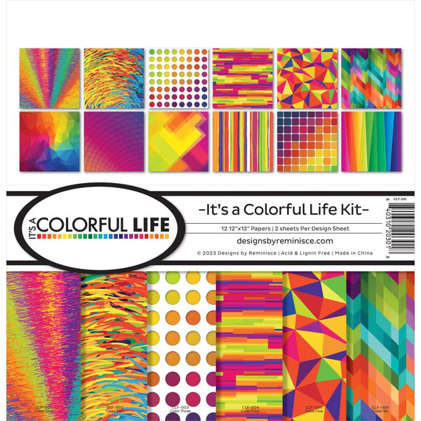 Reminisce Collection Kit 12"X12" - It's A Colourful Life*