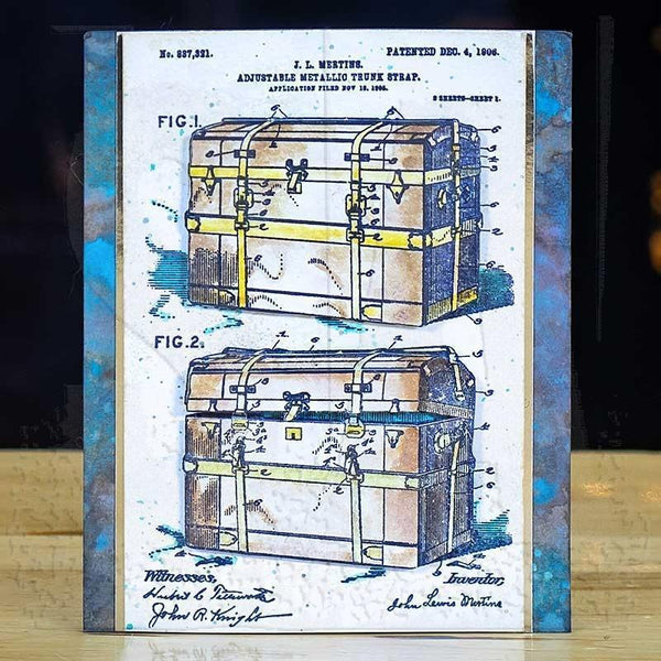 Tim Holtz Cling Stamps 7"X8.5" - Inventor 9*
