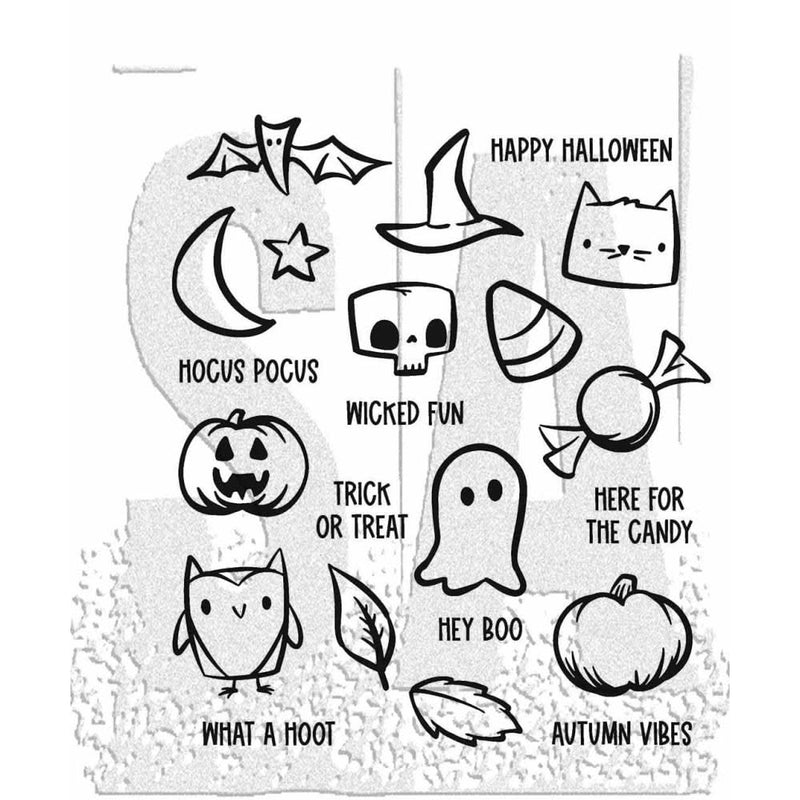 Tim Holtz Cling Stamps 7"X8.5" Tiny Frights