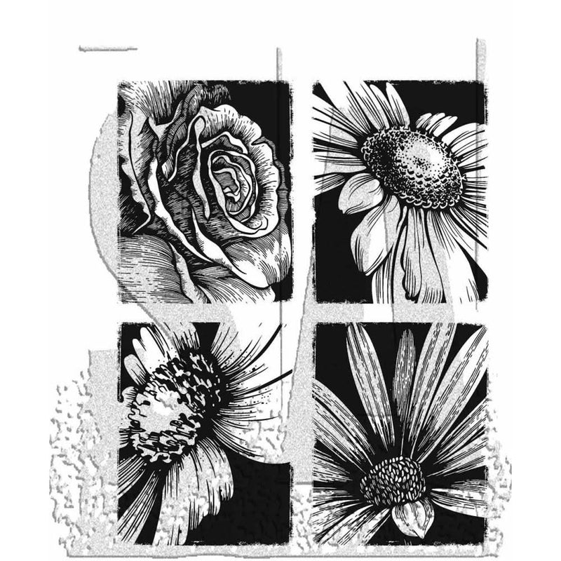 Tim Holtz Cling Stamps 7"X8.5" Bold Botanicals