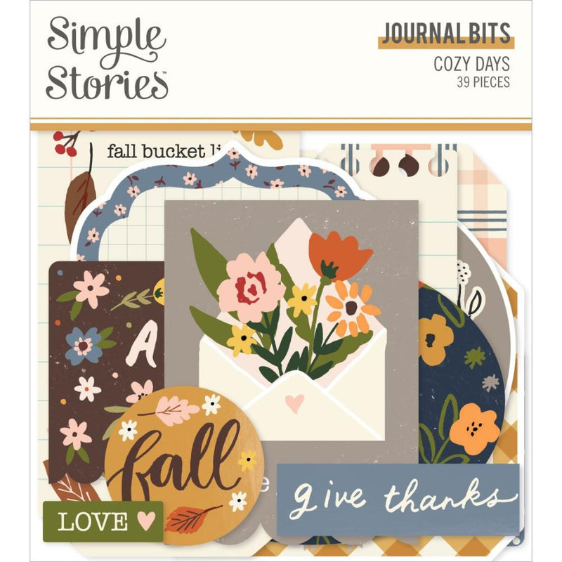 Simple Stories Cozy Days - Bits & Pieces Die-Cuts 39 pack - Journal