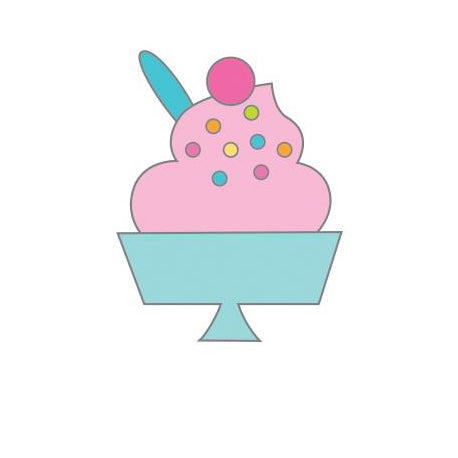 Doodlebug Collectible Enamel Pin - Sweet Sundae, Hey Cupcake