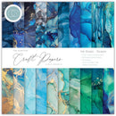 Craft Consortium Double-Sided Paper Pad 6"X6" 40 pack  Ink Drops - Ocean, 20 Designs
