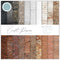 Craft Consortium Double-Sided Paper Pad 6"X6" 40 pack - Brick Textures, 20 Designs