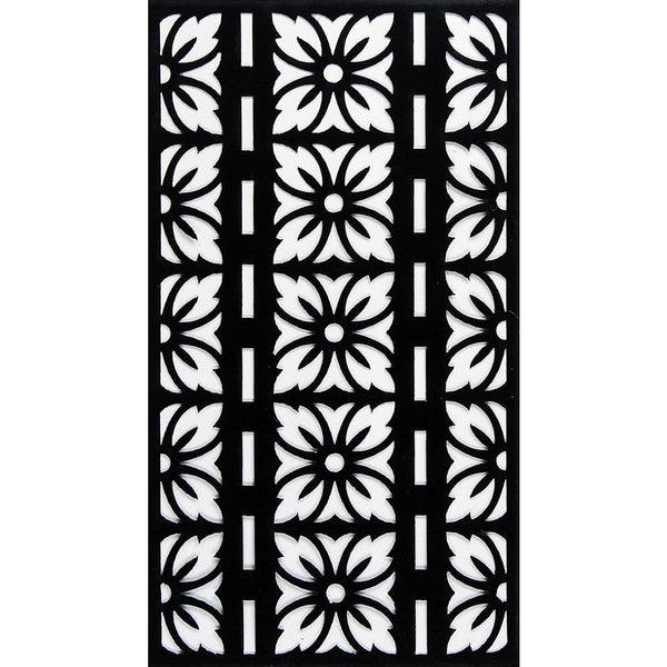 Little Birdie Reusable Stencil 4"x 7"- Floral Pattern*