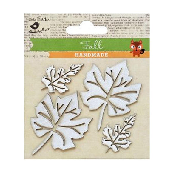 Little Birdie Laser Cut Chipboard 4 pack - Foliage With Leaves*