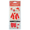 Little Birdie Christmas Embellishment 8 pack - Glitter Santa Outfit*