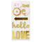 Little Birdie Love Foil Embellishment 10 pack - Golden Love*