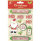 Little Birdie Christmas Sticker Embellishment 11 pack  Santa*