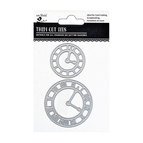 Little Birdie Thincut Metal Dies Set 2 pack  Timekeeper*