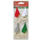 Little Birdie Christmas Sticker Embellishment 4 pack  Felt Santa*