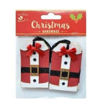 Little Birdie Christmas Gift Tag 10 pack  Santa Jacket*