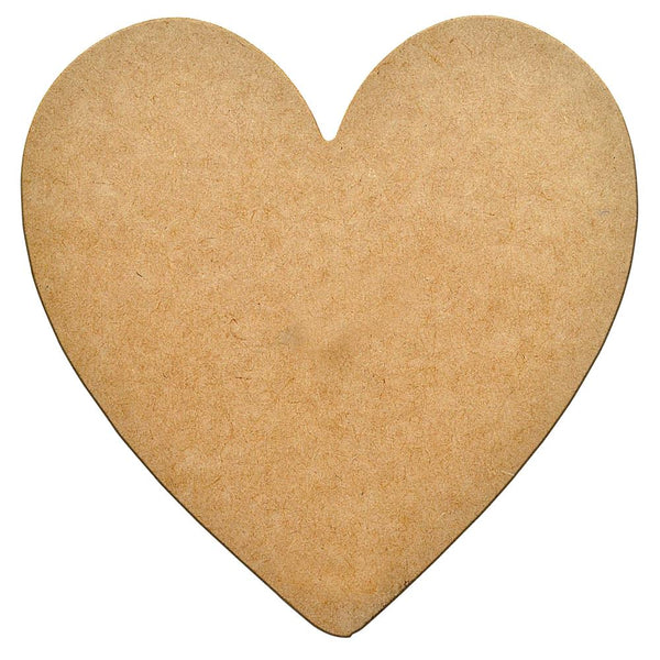 Little Birdie MDF Heart 10"X10.25" 10"X10.25"