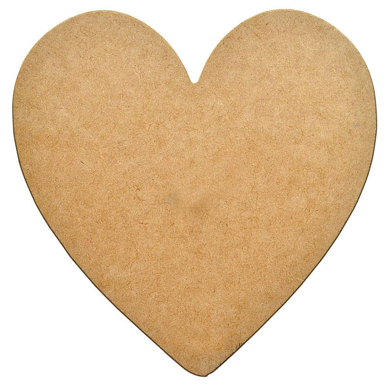 Little Birdie MDF Heart 10"X10.25" 10"X10.25"