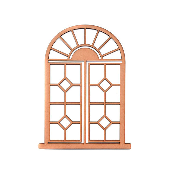 Little Birdie MDF Arch Window 6"x 8" 1 Piece*