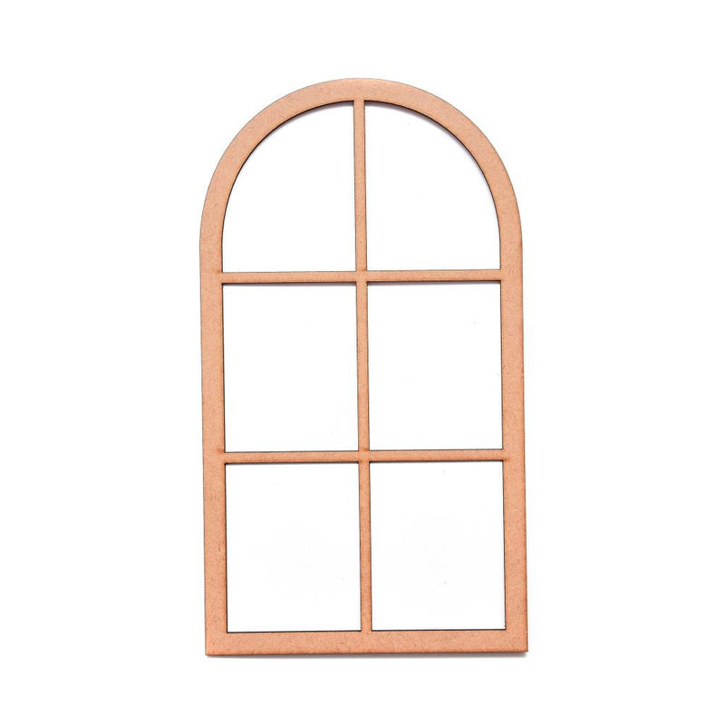 Little Birdie MDF Arch Window 4.5"x 8" 1 Piece*