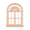 Little Birdie MDF Arch Window 6"x 8" 1 Piece*