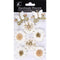 Little Birdie Arcadia Paper Flowers 8/Pkg Ivory Pearl*