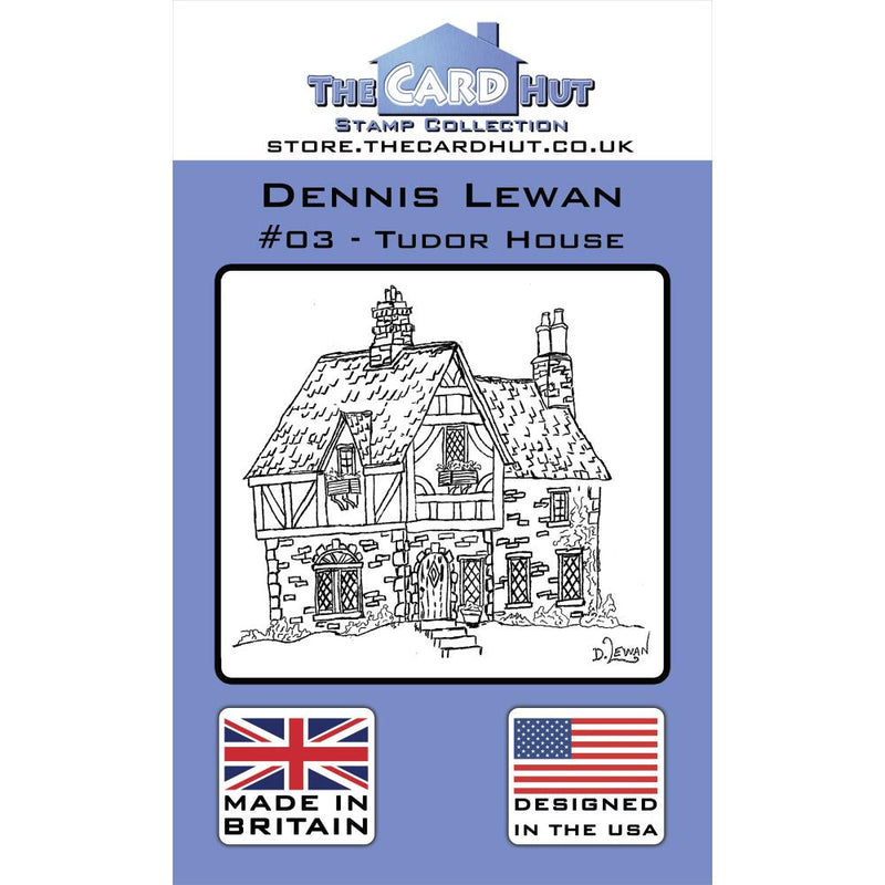 The Card Hut Clear Stamps 6"X4" By Dennis Lewan 003 - Tudor House*