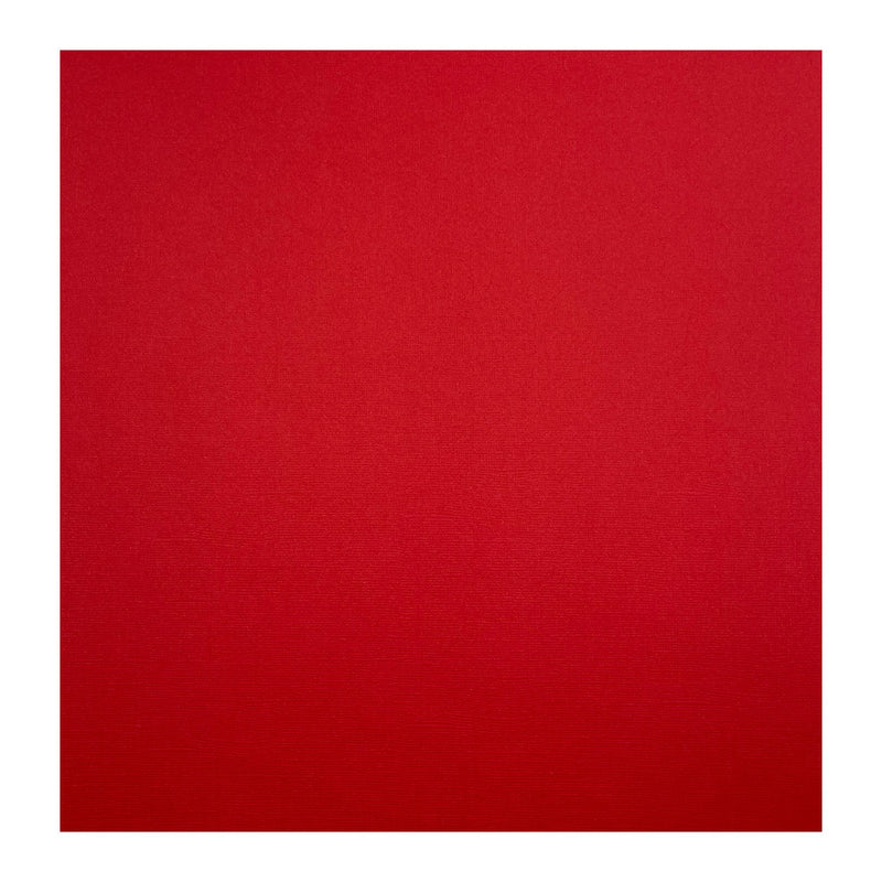 Poppy Crafts 12"x12" Textured Cardstock - Crimson