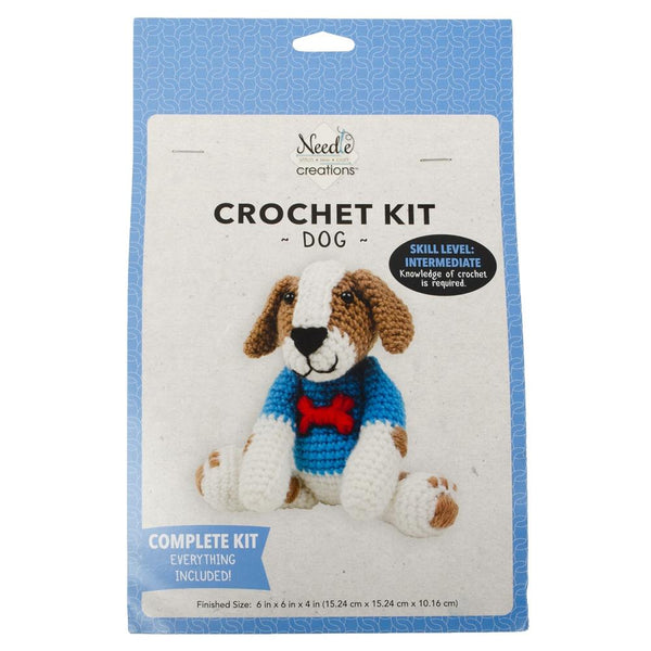 Fabric Editions Crochet Kit - Dog #2 7"X7.5"X4"