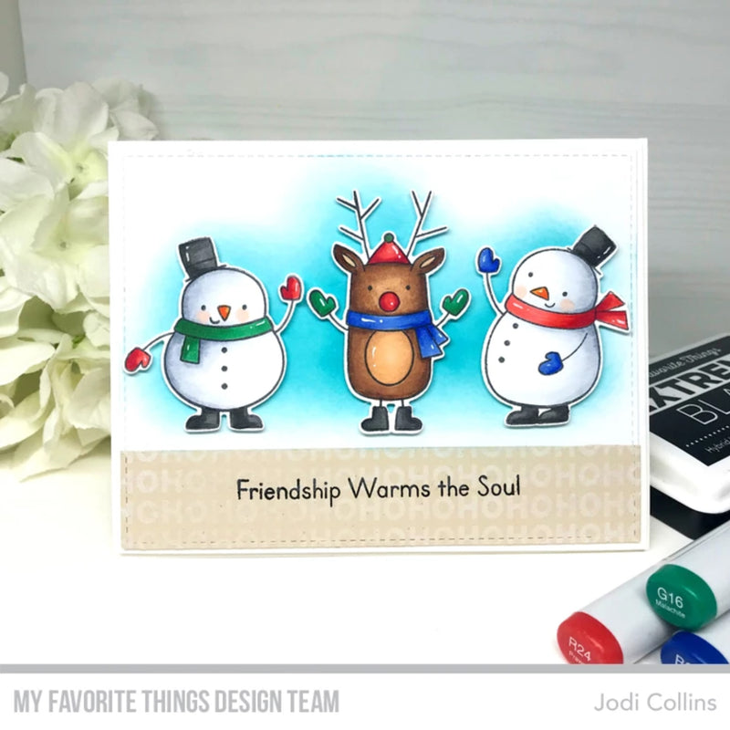 My Favorite Things Clear Stamp Set 4 inch x 8 inch - Festive Friends*
