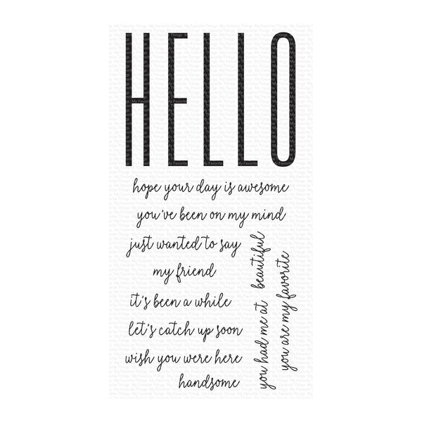 My Favorite Things Clear Stamps 4"x 8" - How to Say Hello*