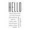 My Favorite Things Clear Stamps 4"x 8" - How to Say Hello*