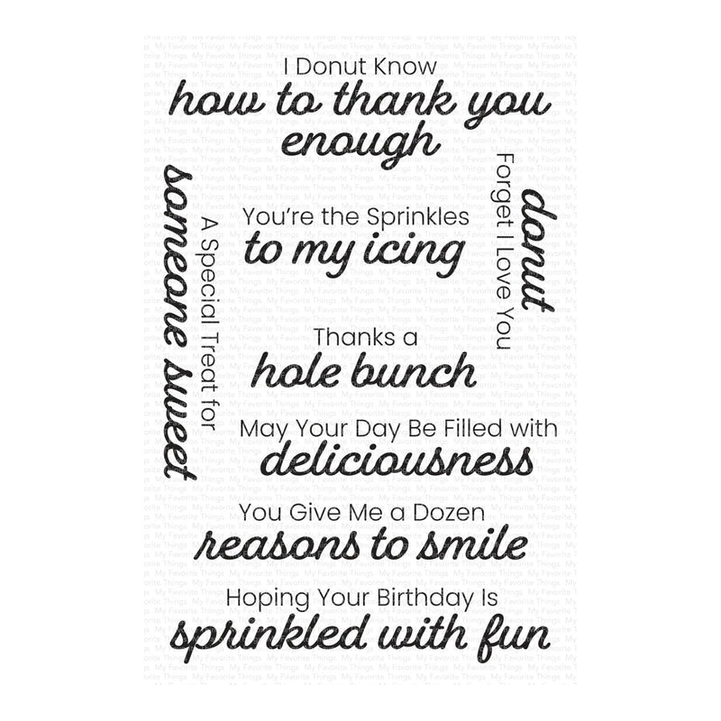 My Favorite Things Clear Stamps 4"x 6" - A Dozen Reasons to Smile