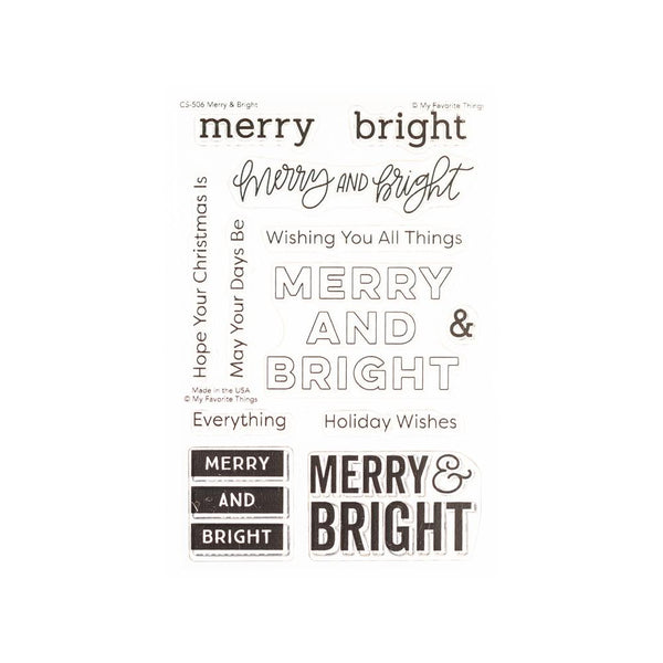 My Favorite Things Clear Stamps 4in x 6in - Merry & Bright