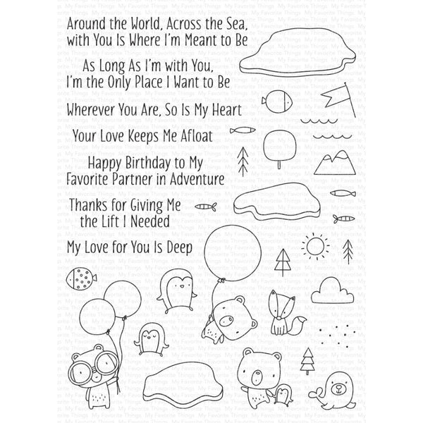 My Favorite Things Clear Stamps 6"X8" Partners in Adventure*