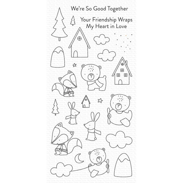 My Favorite Things Clearly Sentimental Stamps 4in x 8in - Fox & Friends*