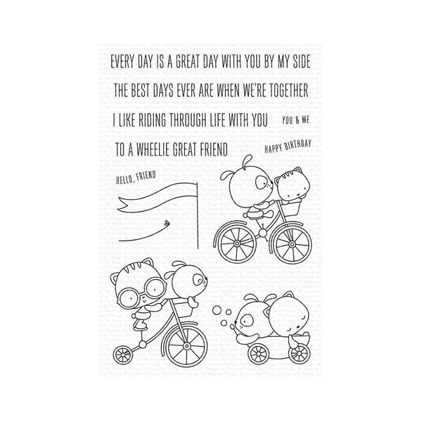 My Favorite Things Clear Stamps 4"X6" - Wheelie Great Friend*