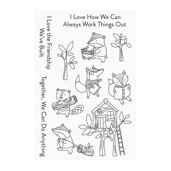 My Favorite Things Clear Stamps 4"X6" - Let's Work Together