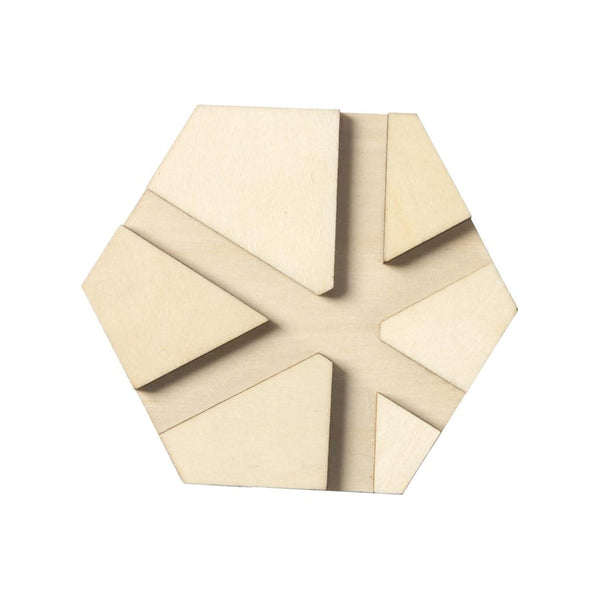 Mod Podge Hex River Pouring Coasters 5/Pkg 4"X4"X.0125"*