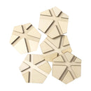 Mod Podge Hex River Pouring Coasters 5/Pkg 4"X4"X.0125"*