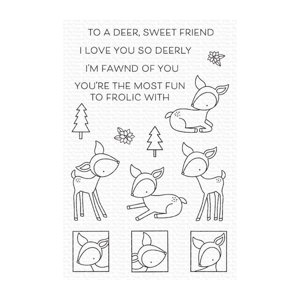 My Favorite Things Clear Stamps 4"x6" - Deer, Sweet Friend*