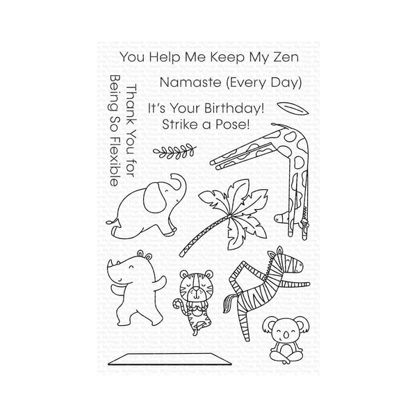 My Favorite Things Clear Stamps 4"x 6" - Zen Friends