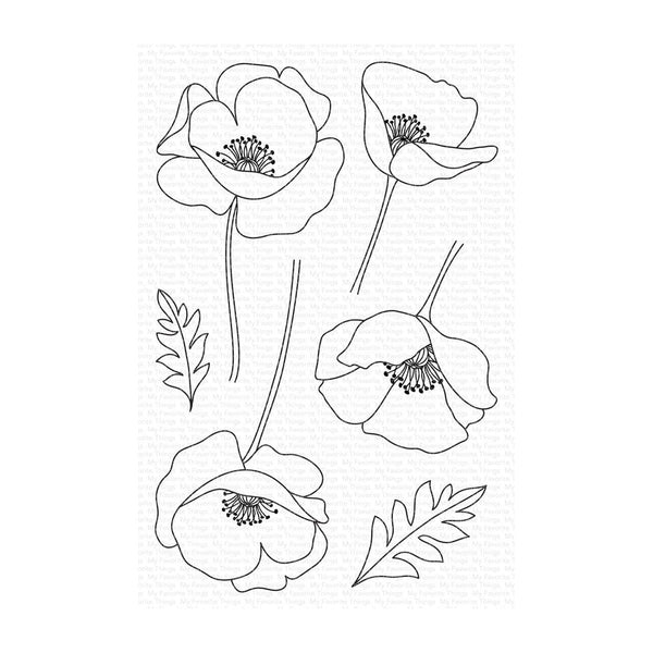 My Favorite Things Clear Stamps 4"x 6" - Pure Poppies*