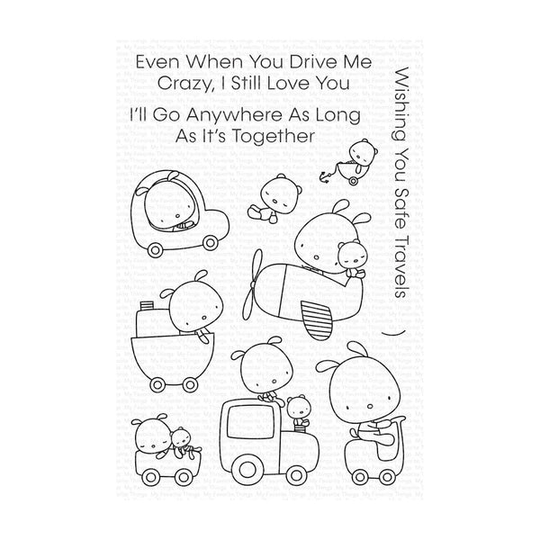 My Favorite Things Clear Stamps 4"x 6" - Anywhere With You*