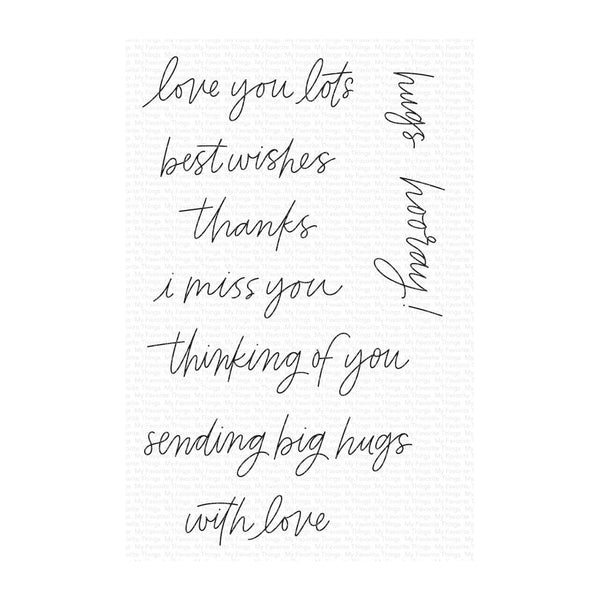 My Favorite Things Clear Stamps 4"x 6" - Everyday Scripted Greetings*