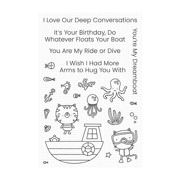 My Favorite Things Clear Stamps 4"x 6" - Ride or Dive*