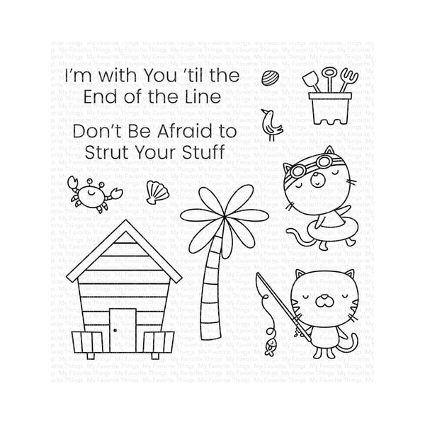 My Favorite Things Clear Stamps 4"x 4" - Best Beach Friends*
