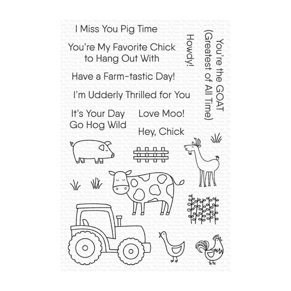 My Favorite Things Clear Stamps 4"x 6" - Farm-tastic Friends*