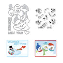 Stampendous Clear Stamp & Die Set - Snowmen Melt