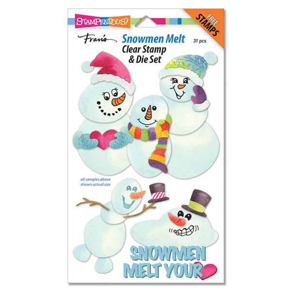 Stampendous Clear Stamp & Die Set - Snowmen Melt*