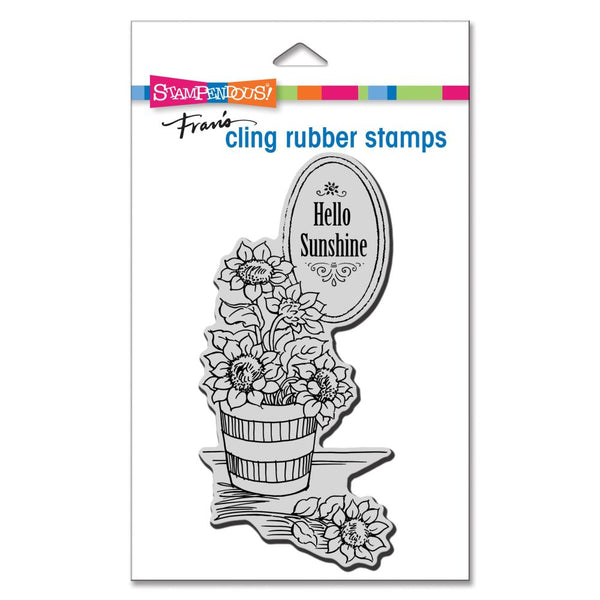 Stampendous Cling Stamp - Mini Sunshine Flowers*
